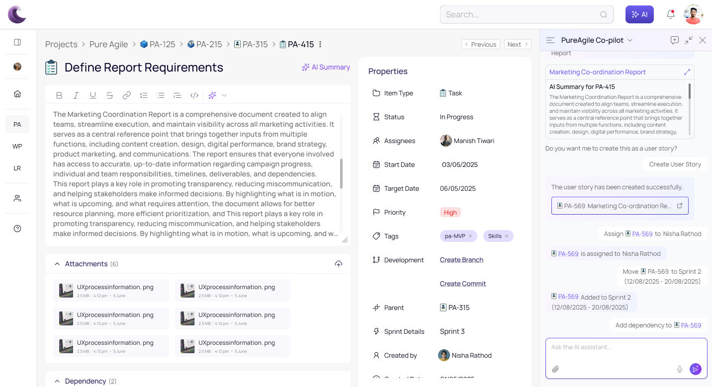 Proactive AI suggestions